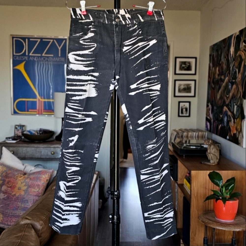 RARE Modzart London Jeans Vintage Punk 80s